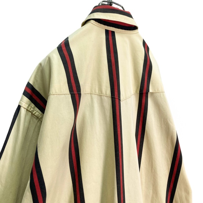 80s Wrangler L/S multicolored stripe shirt | Vintage.City 빈티지숍, 빈티지 코디 정보