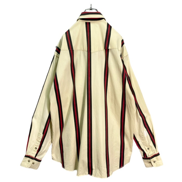 80s Wrangler L/S multicolored stripe shirt | Vintage.City 古着屋、古着コーデ情報を発信