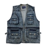 1990's denim vest #B476 | Vintage.City ヴィンテージ 古着