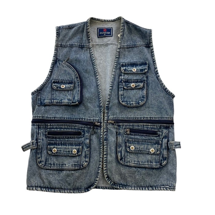 1990's denim vest #B476 | Vintage.City Vintage Shops, Vintage Fashion Trends