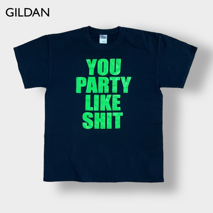 【GILDAN】プリント Tシャツ YOU PARTY LIKE SHIT 黒t LARGE 半袖 夏物 ギルダン US古着 | Vintage.City Vintage Shops, Vintage Fashion Trends