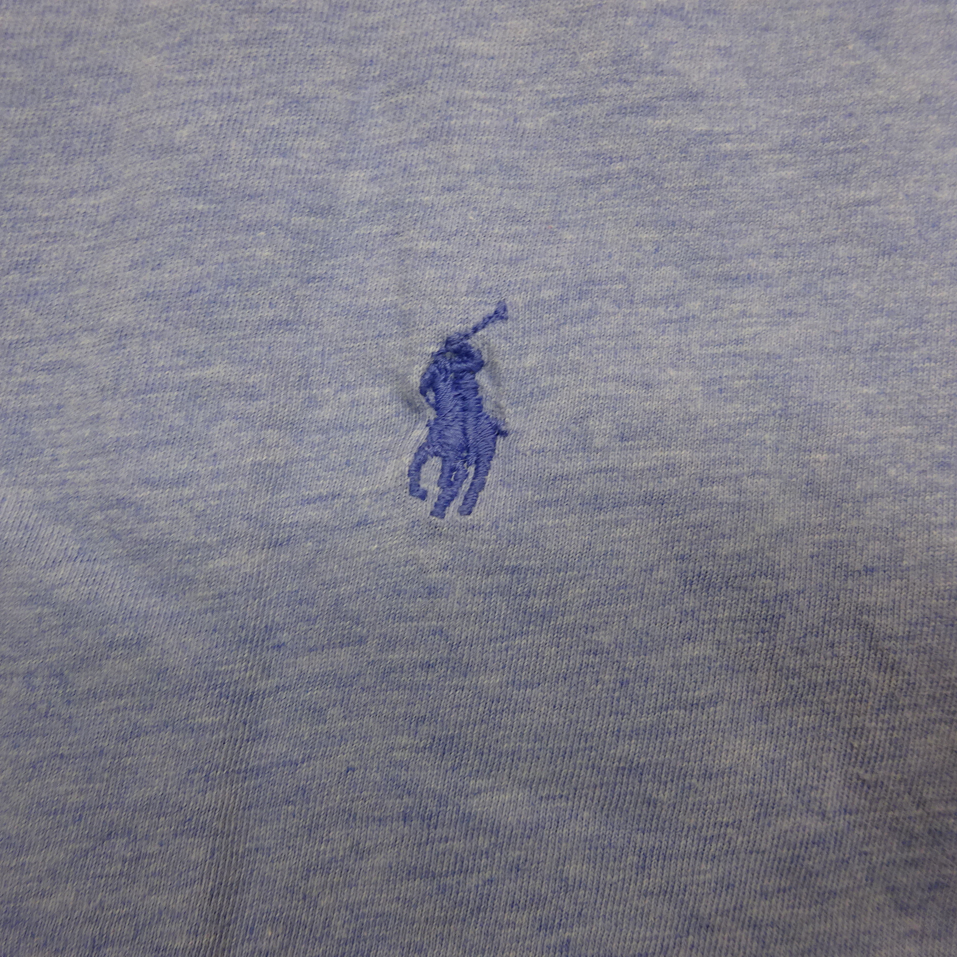 ラルフローレン 半袖Tシャツ M ラベンダー 刺繍ロゴ クルーネック