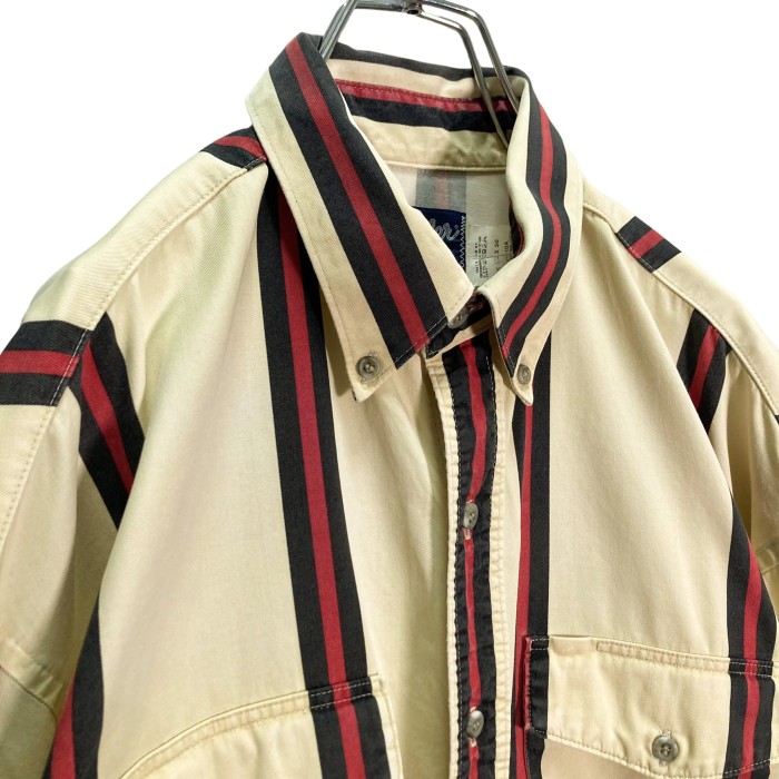 80s Wrangler L/S multicolored stripe shirt | Vintage.City 古着屋、古着コーデ情報を発信