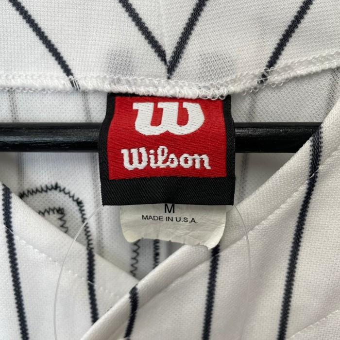 90s USA製 ウィルソン ベースボールシャツ ゲームシャツ チーム系 M