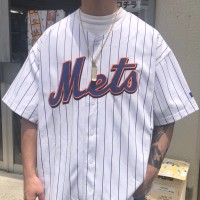 MLB ニューヨークメッツ ゲームシャツ ベースボールシャツ チーム系 L 古着 古着屋 埼玉 ストリート オンライン 通販 | Vintage.City ヴィンテージ 古着
