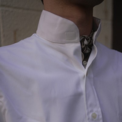 Italian Navy Stand Collar Officer Shirt【DEADSTOCK】 | Vintage.City ヴィンテージ 古着