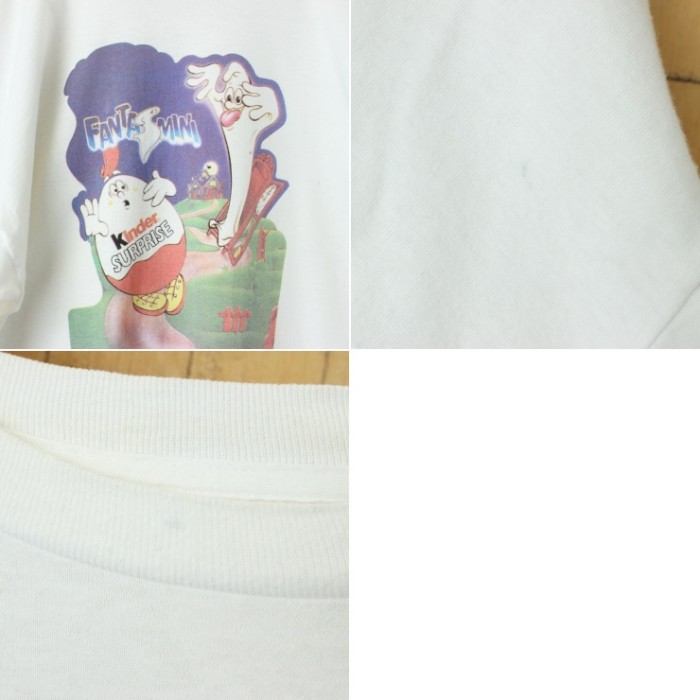 90s USA Kinder SURPRISE FANTASMINI プリント 半袖 Tシャツ ホワイト メンズL相当 アメリカ古着 | Vintage.City 빈티지숍, 빈티지 코디 정보