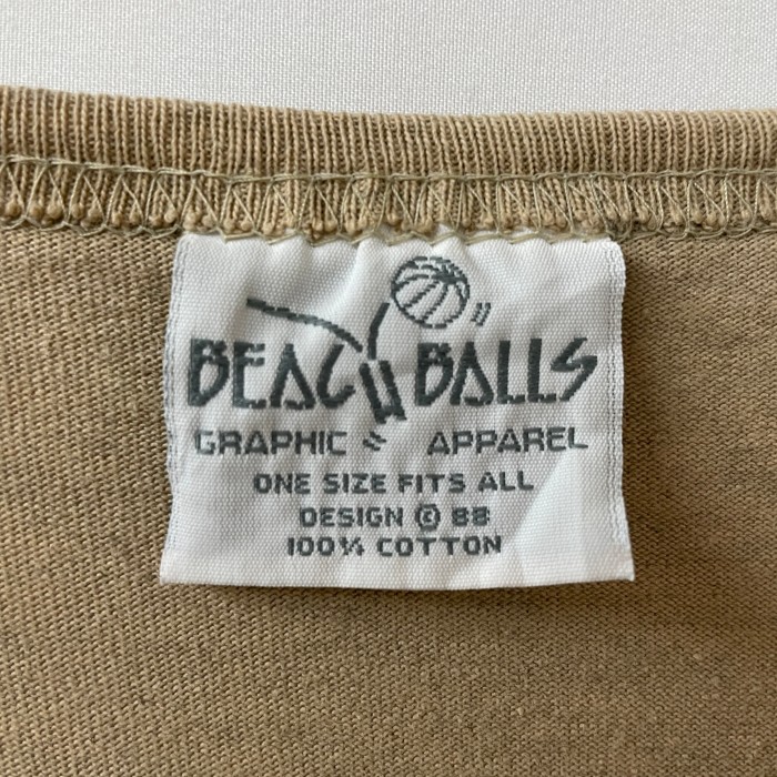 BEACH BALLS TEE シングルステッチ　Tシャツ　丈長 | Vintage.City 古着屋、古着コーデ情報を発信