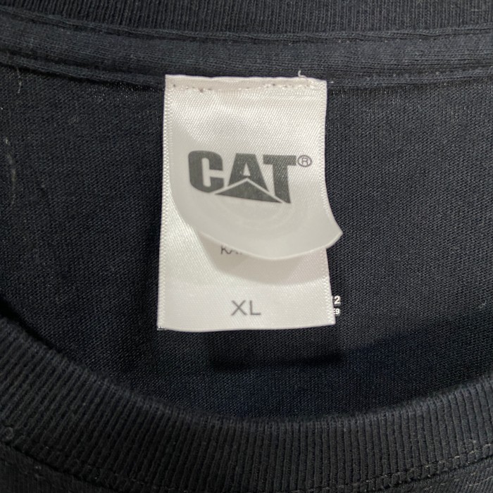 CAT キャタピラー　企業ロゴ　プリントTシャツ　カンパニーT ブラック　XL | Vintage.City 빈티지숍, 빈티지 코디 정보