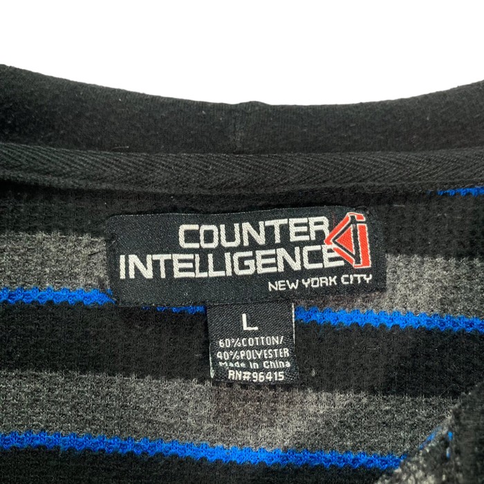 90s COUNTER INTELLIGENCE hooded thermal cutsew | Vintage.City 古着屋、古着コーデ情報を発信