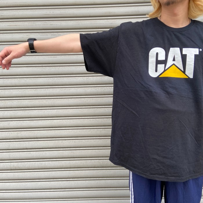 CAT キャタピラー　企業ロゴ　プリントTシャツ　カンパニーT ブラック　XL | Vintage.City 古着屋、古着コーデ情報を発信