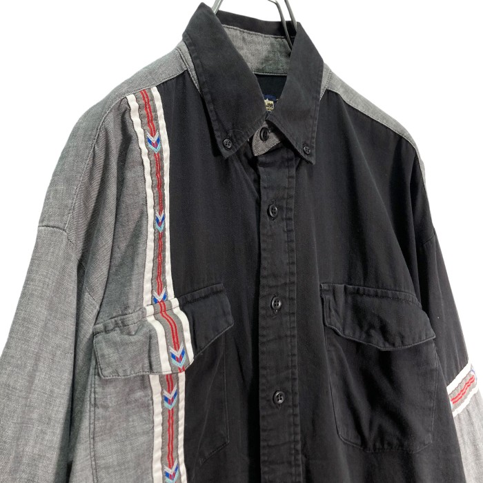 80s PANHANDLE SLIM L/S asymmetry design shirt | Vintage.City 빈티지숍, 빈티지 코디 정보