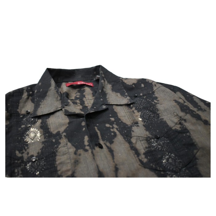 VERS Remake Bleaching Guayabera S/S Shirt | Vintage.City 빈티지숍, 빈티지 코디 정보