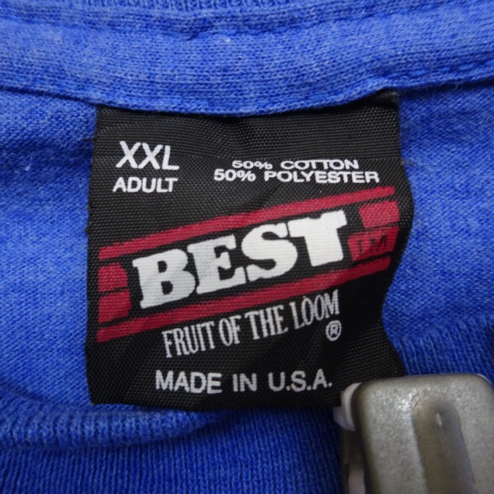 USA製 プリントTシャツ XXL ブルー フルーツオブザルーム 胸ロゴ 半袖 7956 | Vintage.City 古着屋、古着コーデ情報を発信