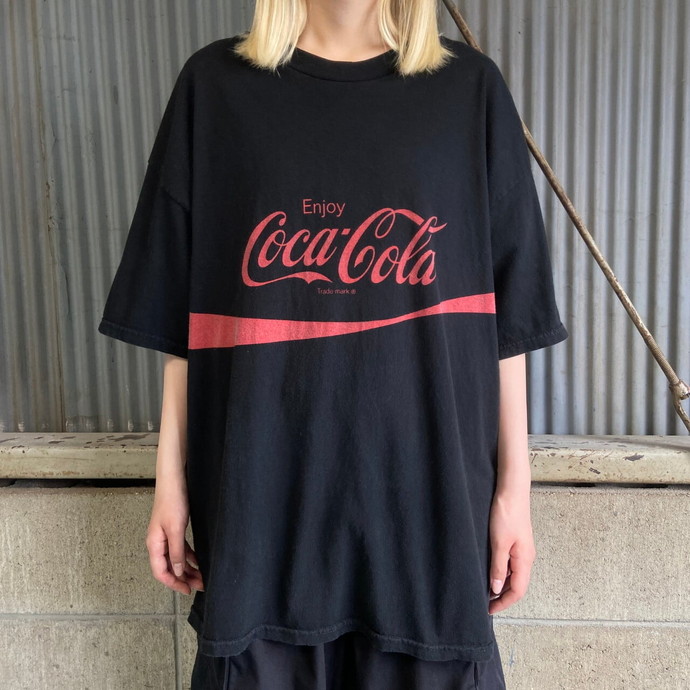 Coca-Cola コカ・コーラ アドバタイジング 企業ロゴ プリントTシャツ