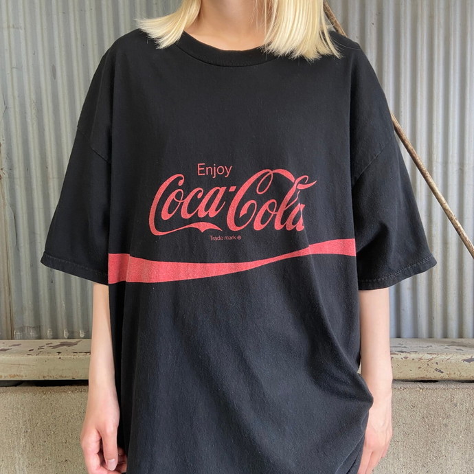 Coca-Cola コカ・コーラ アドバタイジング 企業ロゴ プリントTシャツ