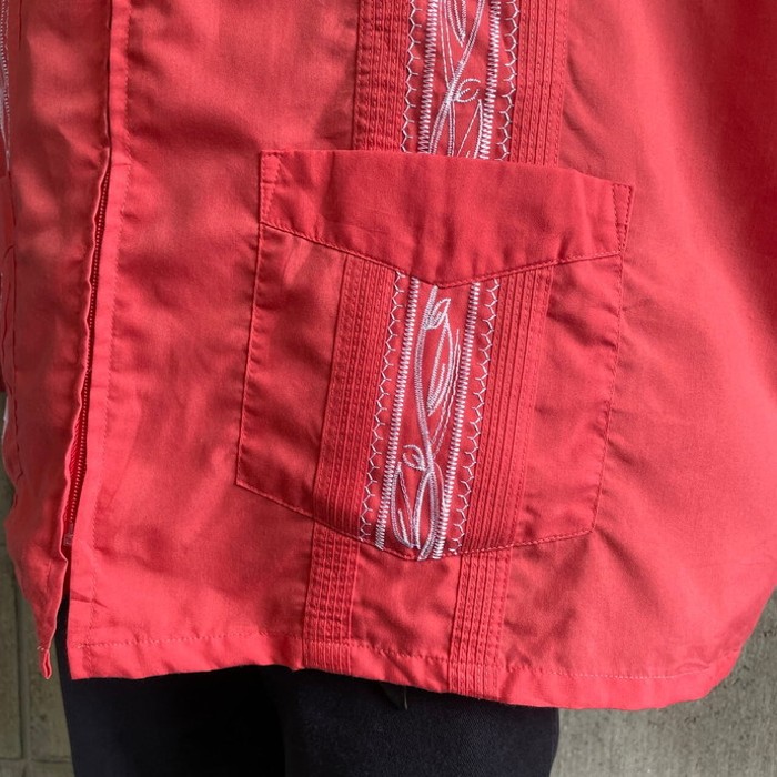 90年代 GUAYABERA 半袖 刺繍 ジップアップ キューバシャツ メンズ3XL | Vintage.City 古着屋、古着コーデ情報を発信