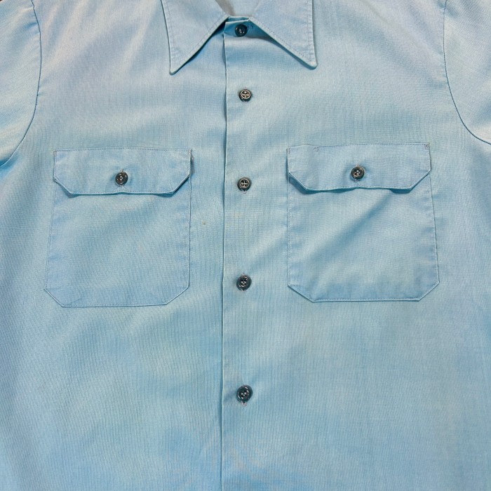 70s BIG MAC Work Shirt / Vintage ヴィンテージ  ワーク シャツ 半袖 水色 | Vintage.City 古着屋、古着コーデ情報を発信