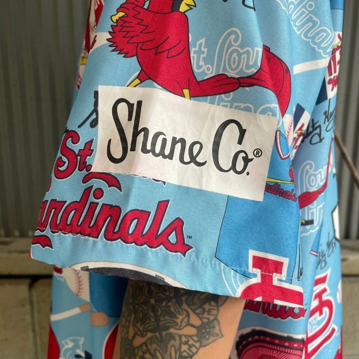 MLB  St.Lois Cardinals セントルイス・カージナルス 総柄 半袖 ポリエステルシャツ メンズXL | Vintage.City Vintage Shops, Vintage Fashion Trends