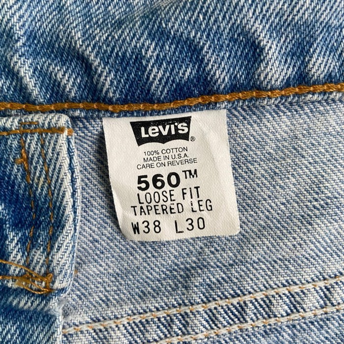 USA製 90年代 Levi's リーバイス 560 ワイド バギー テーパード デニムパンツ w38 | Vintage.City 古着屋、古着コーデ情報を発信