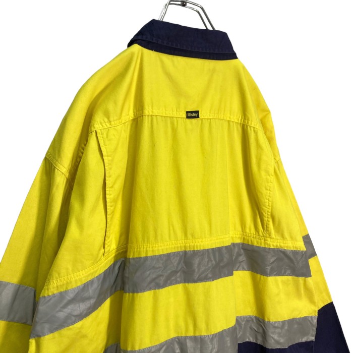 90-00s Bisley L/S bigsized reflector work shirt | Vintage.City 古着屋、古着コーデ情報を発信