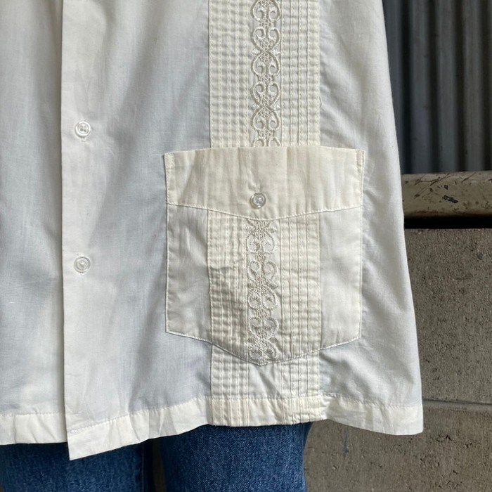 90年代～00年代 TropiCool 半袖 刺繍 キューバシャツ メンズM相当 | Vintage.City 빈티지숍, 빈티지 코디 정보