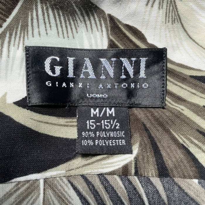 GIANNI アロハシャツ ブラック メンズM | Vintage.City 古着屋、古着コーデ情報を発信