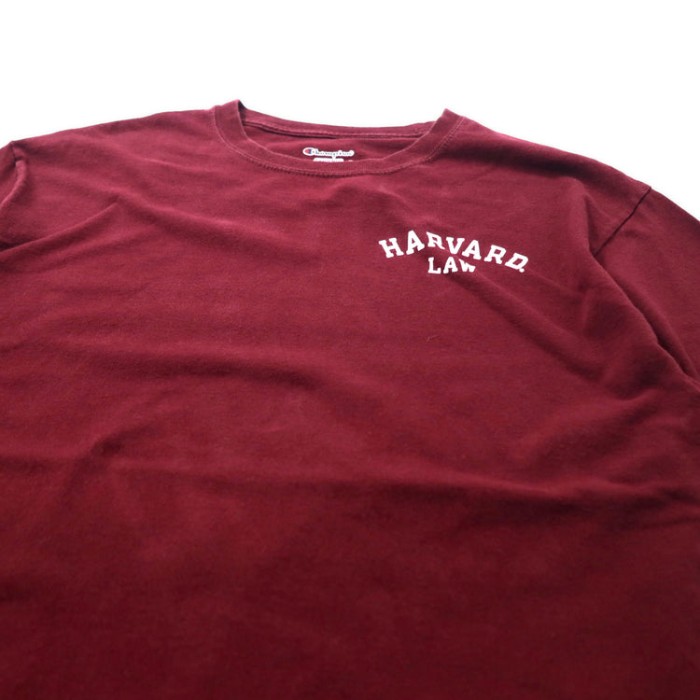 Champion カレッジプリントTシャツ XL ボルドー コットン HARVARD | Vintage.City 古着屋、古着コーデ情報を発信