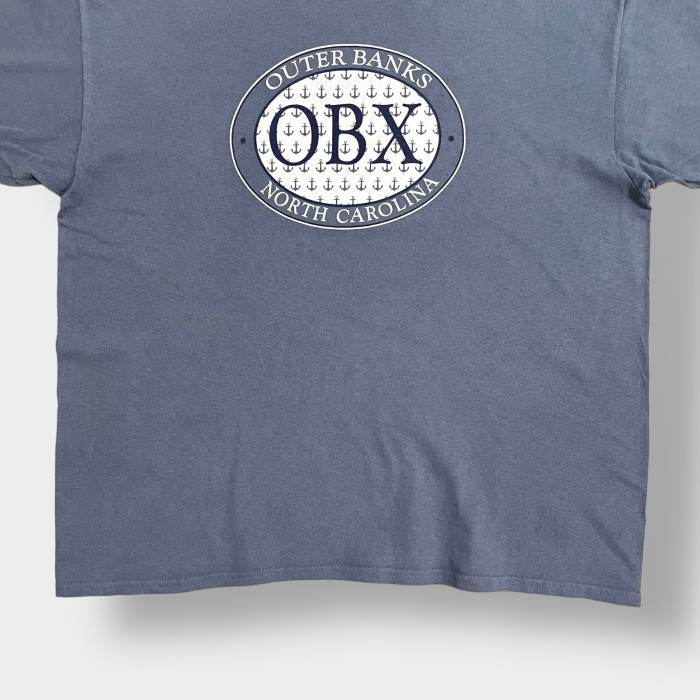 【USA古着】OUTER BANKS NORTH CAROLINA ロゴ プリント Tシャツ ブルーグレー 半袖 夏物 OBX | Vintage.City 古着屋、古着コーデ情報を発信