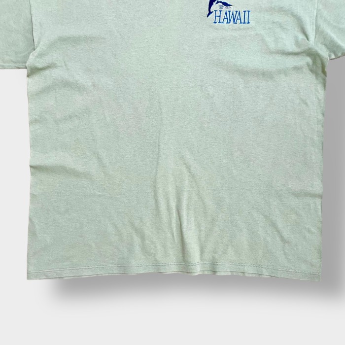 【H.L. MILLER】90s USA製 Tシャツ HAWAII 刺繍ロゴ ワンポイント シングルステッチ ミント 半袖 夏物 US古着 | Vintage.City 古着屋、古着コーデ情報を発信
