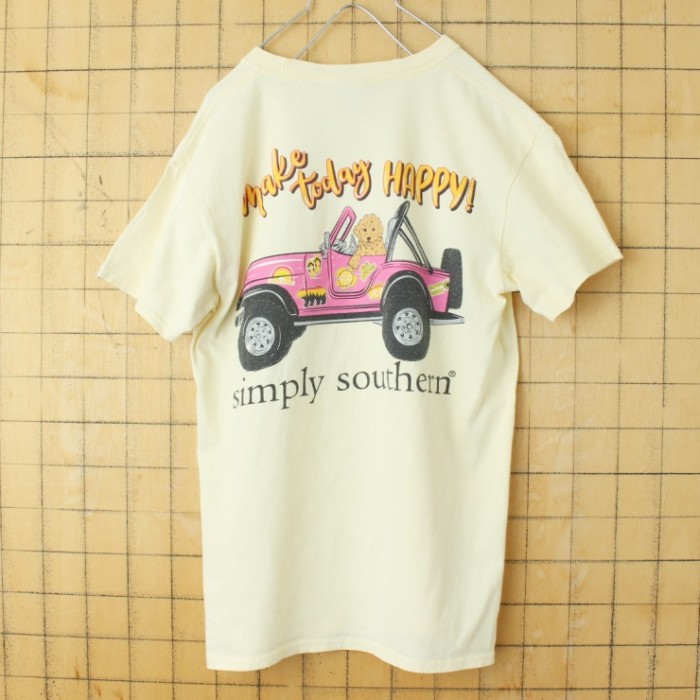 USA Simply southern collection プリント 半袖 Tシャツ イエロー レディースS アメリカ古着 | Vintage.City 빈티지숍, 빈티지 코디 정보