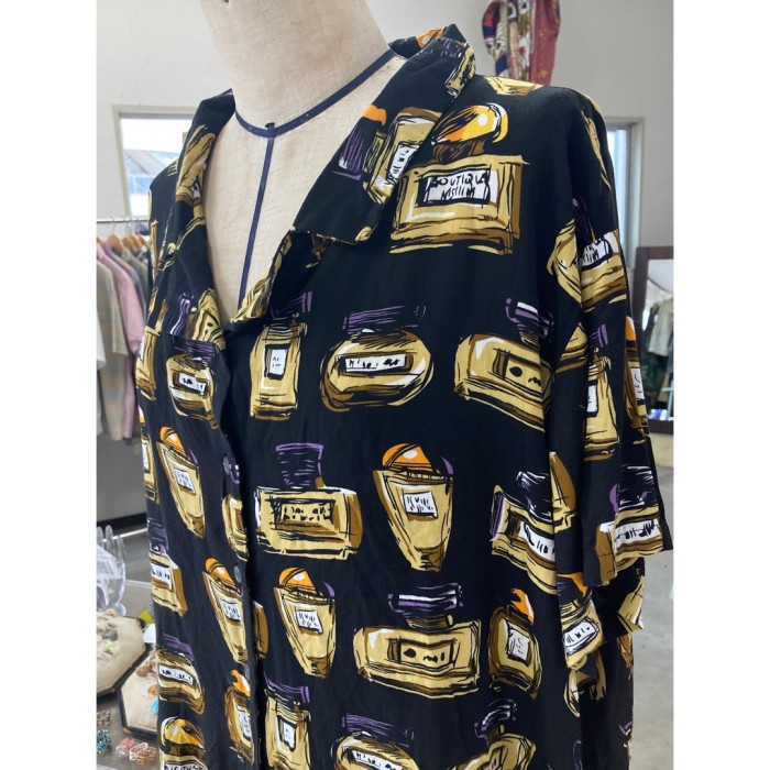 #687 total pattern shirt / 総柄シャツ 半袖 | Vintage.City 빈티지숍, 빈티지 코디 정보
