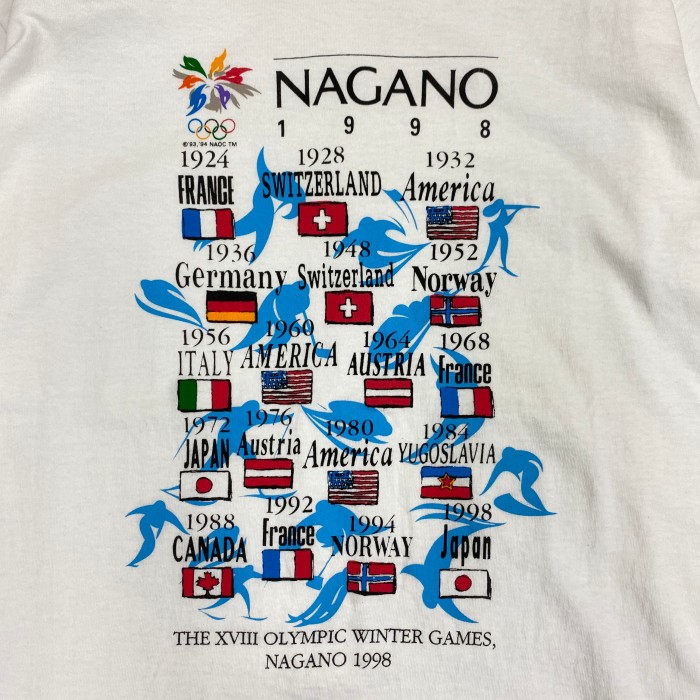 1998年 長野オリンピック記念 Tシャツ | Vintage.City 古着屋、古着コーデ情報を発信