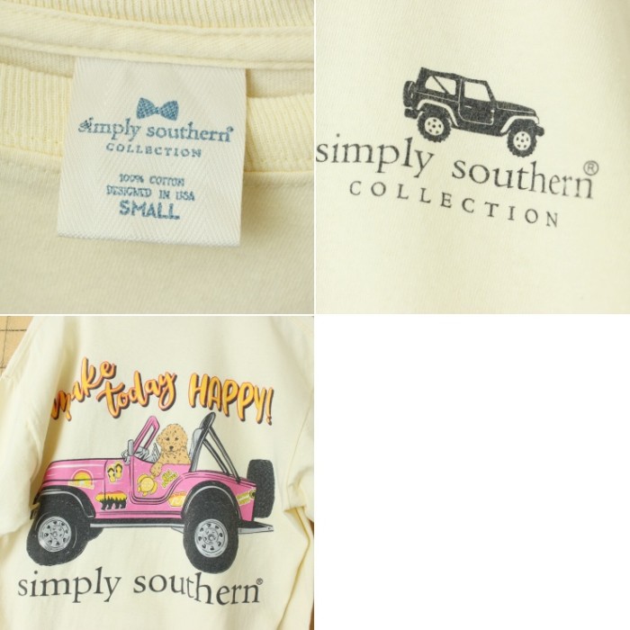 USA Simply southern collection プリント 半袖 Tシャツ イエロー レディースS アメリカ古着 | Vintage.City 古着屋、古着コーデ情報を発信