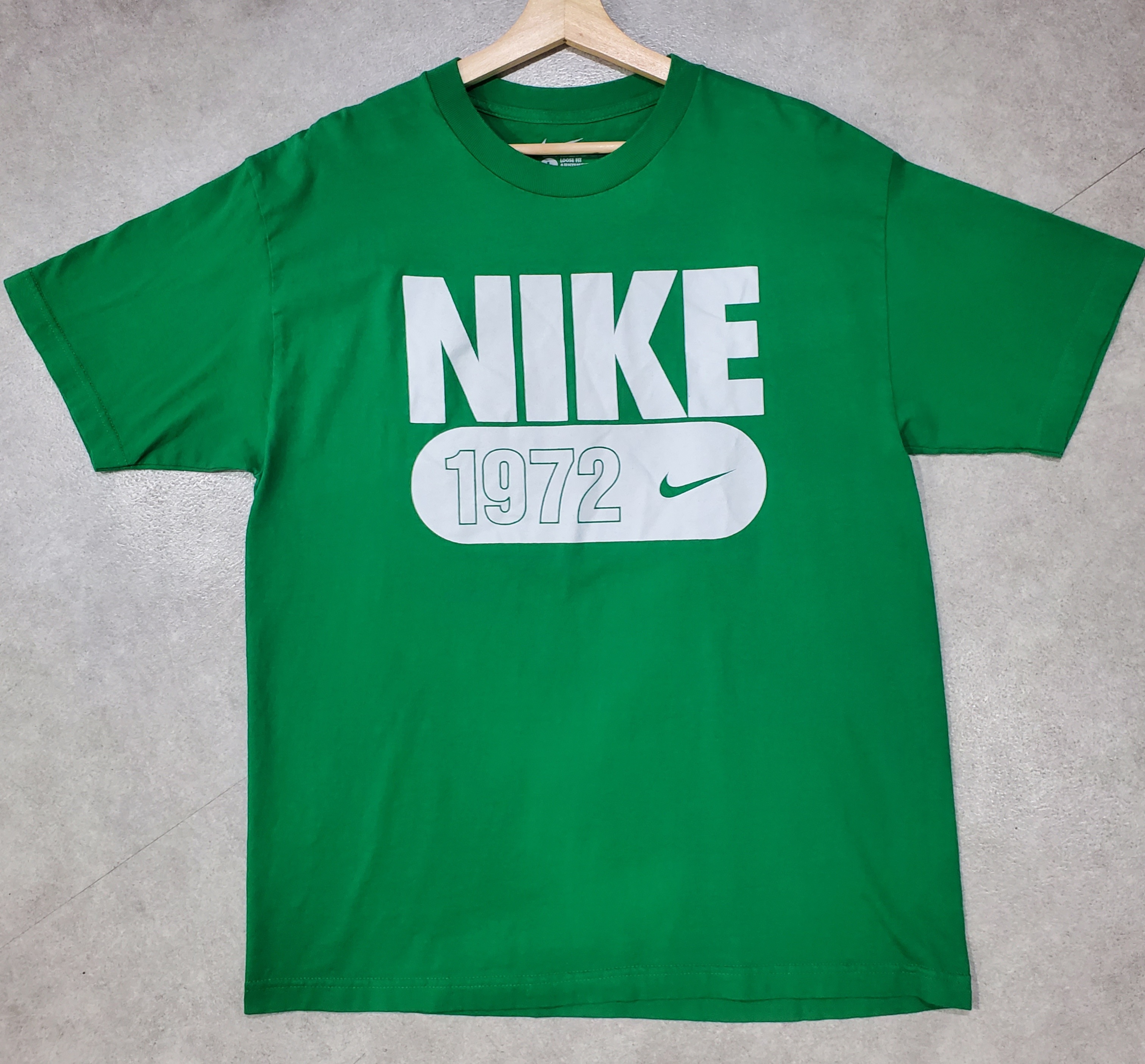 nike ナイキ メキシコ製ビッグロゴプリントティーシャツみどり 緑