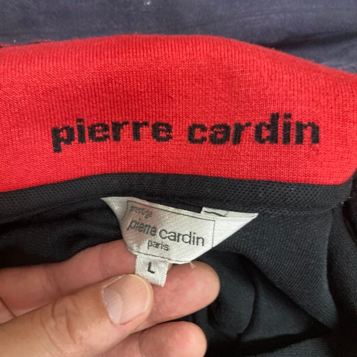 Pierre Cardin 長袖ポロシャツ L 黒/赤 | Vintage.City 古着屋、古着コーデ情報を発信