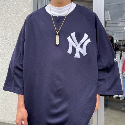 MLB ニューヨークヤンキース ゲームシャツ ベースボール 2XL 古着 古着屋 埼玉 ストリート オンライン 通販 | Vintage.City ヴィンテージ 古着