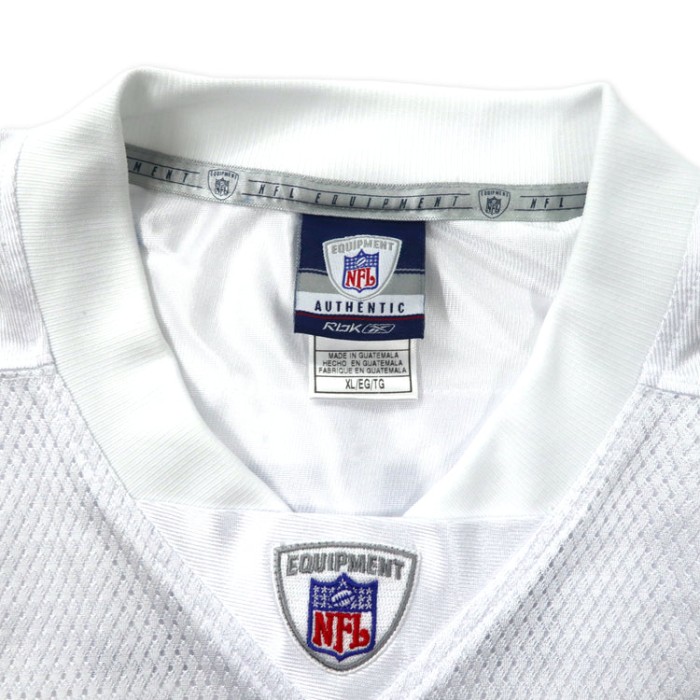 Reebok NFL ゲームシャツ XL ホワイト ポリエステル メッシュ Dallas Cowboys ナンバリング DeMarcus Ware ビッグサイズ | Vintage.City 古着屋、古着コーデ情報を発信