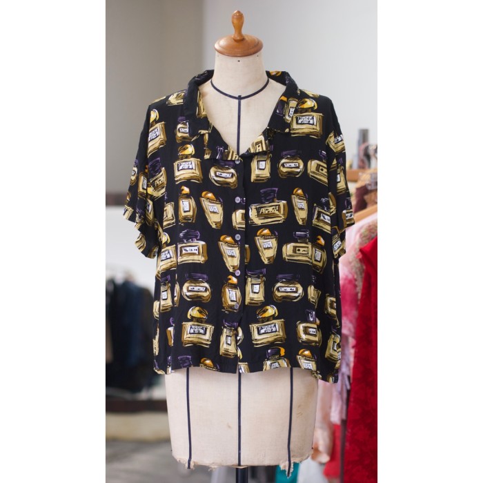 #687 total pattern shirt / 総柄シャツ 半袖 | Vintage.City 빈티지숍, 빈티지 코디 정보
