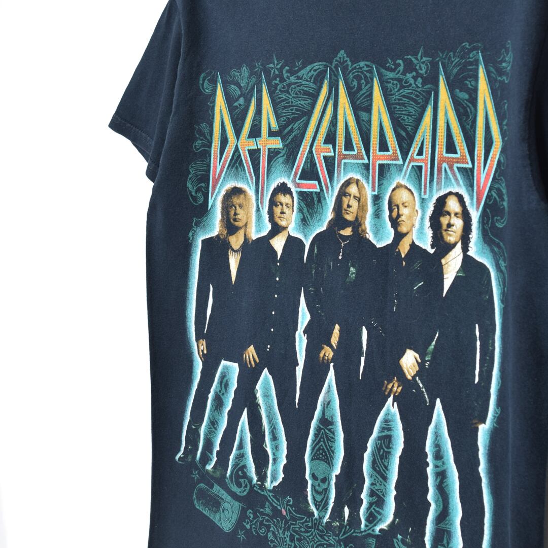 デフレパード ハードロックTシャツ バンドTシャツ 黒 DEF LEPPARD