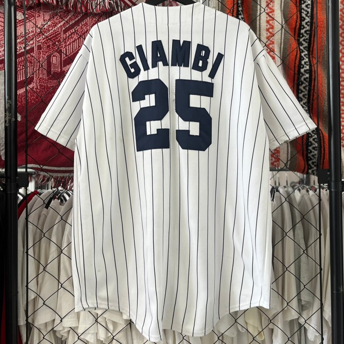 NY ヤンキース MLB ハーフジップ フリース ネイビー L 刺繍 紺 グレー