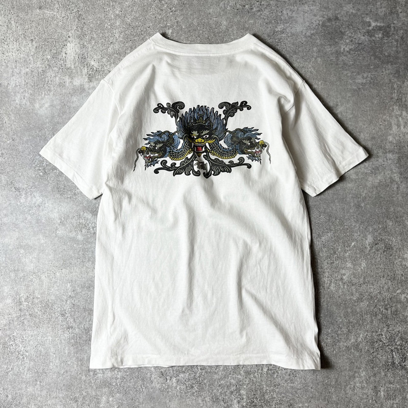 デザイナーズOLDステューシー プリントTシャツ 90年代 アメリカ製 - T 