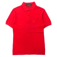 イングランド製 FRED PERRY ポロシャツ 40 レッド コットン ワンポイントロゴ | Vintage.City 古着屋、古着コーデ情報を発信