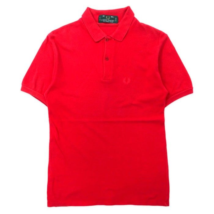 イングランド製 FRED PERRY ポロシャツ 40 レッド コットン ワンポイントロゴ | Vintage.City 古着屋、古着コーデ情報を発信