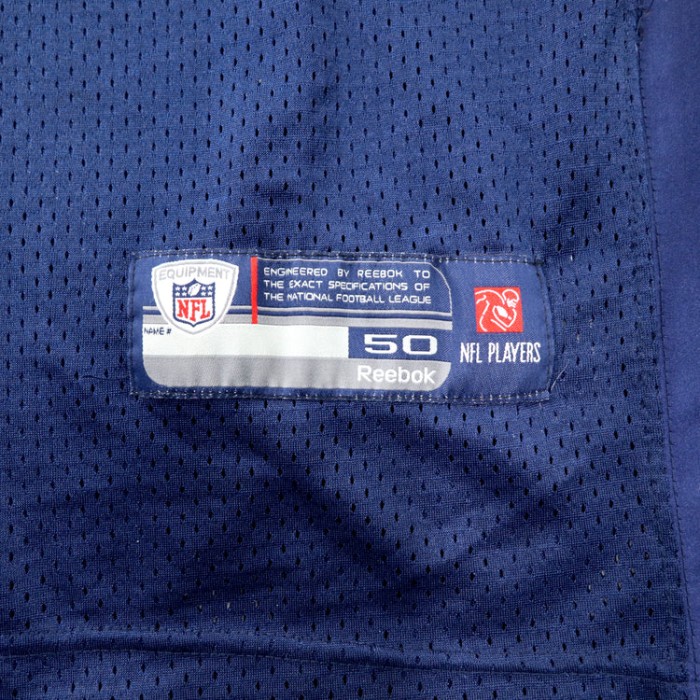 Reebok NFL ビッグサイズ ゲームシャツ 50 ネイビー ポリエステル メッシュ TEXANS ナンバリング ワッペン | Vintage.City 古着屋、古着コーデ情報を発信