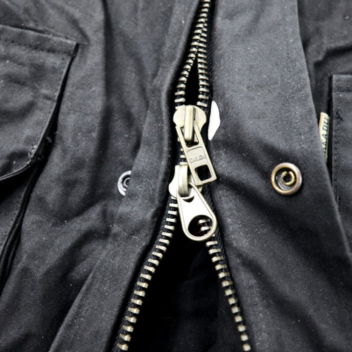 オーストラリア製 KAKADU オイルド モーターサイクルジャケット インターナショナル M ブラック コットン ダブルジップ | Vintage.City 古着屋、古着コーデ情報を発信