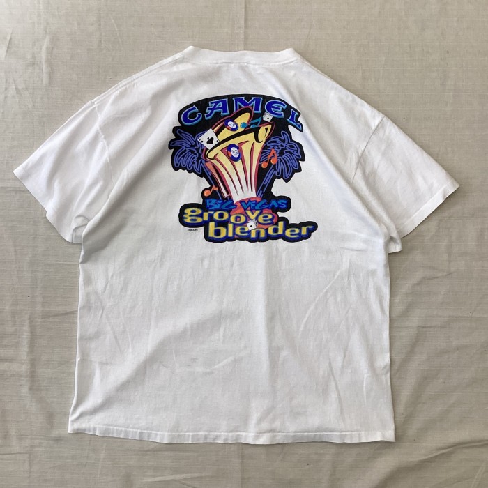 90's USA製 CAMEL/キャメル タバコTシャツ 企業Tシャツ 白T fc-582 ...
