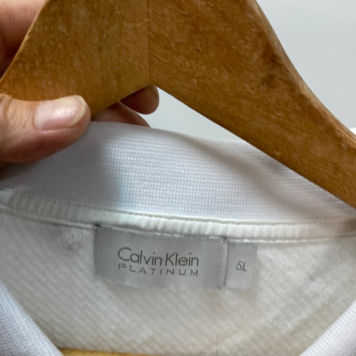 Calvin Klein半袖ポロシャツ 白　5L | Vintage.City 古着屋、古着コーデ情報を発信