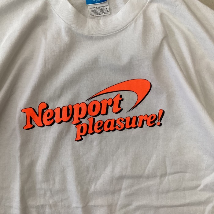 90's USA製 newport/ニューポート タバコTシャツ 企業Tシャツ 白T fc ...