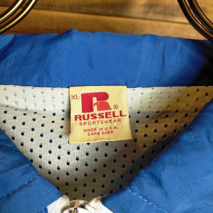 70's ラッセルアスレティック RUSSEL ATHLETICS / USA製 ナイロンプルオーバー / BLUE / USED | Vintage.City 古着屋、古着コーデ情報を発信